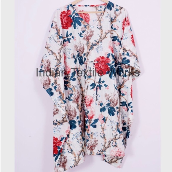 Gorgeous Indian Textile Works floral caftan - Picture 4 of 6